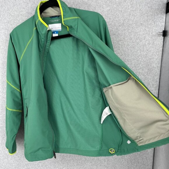 Columbia Mens Omni-Shield Advanced Repellency Jacket Size L Green Lightweight - Picture 2 of 15